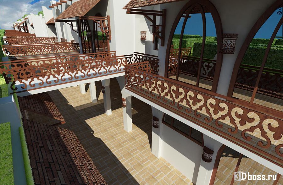 Таунхаусы с балконами